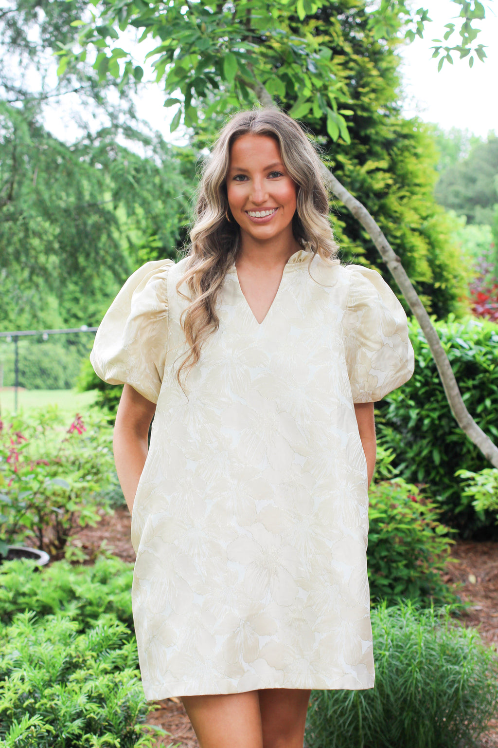 Champagne Puff Dress