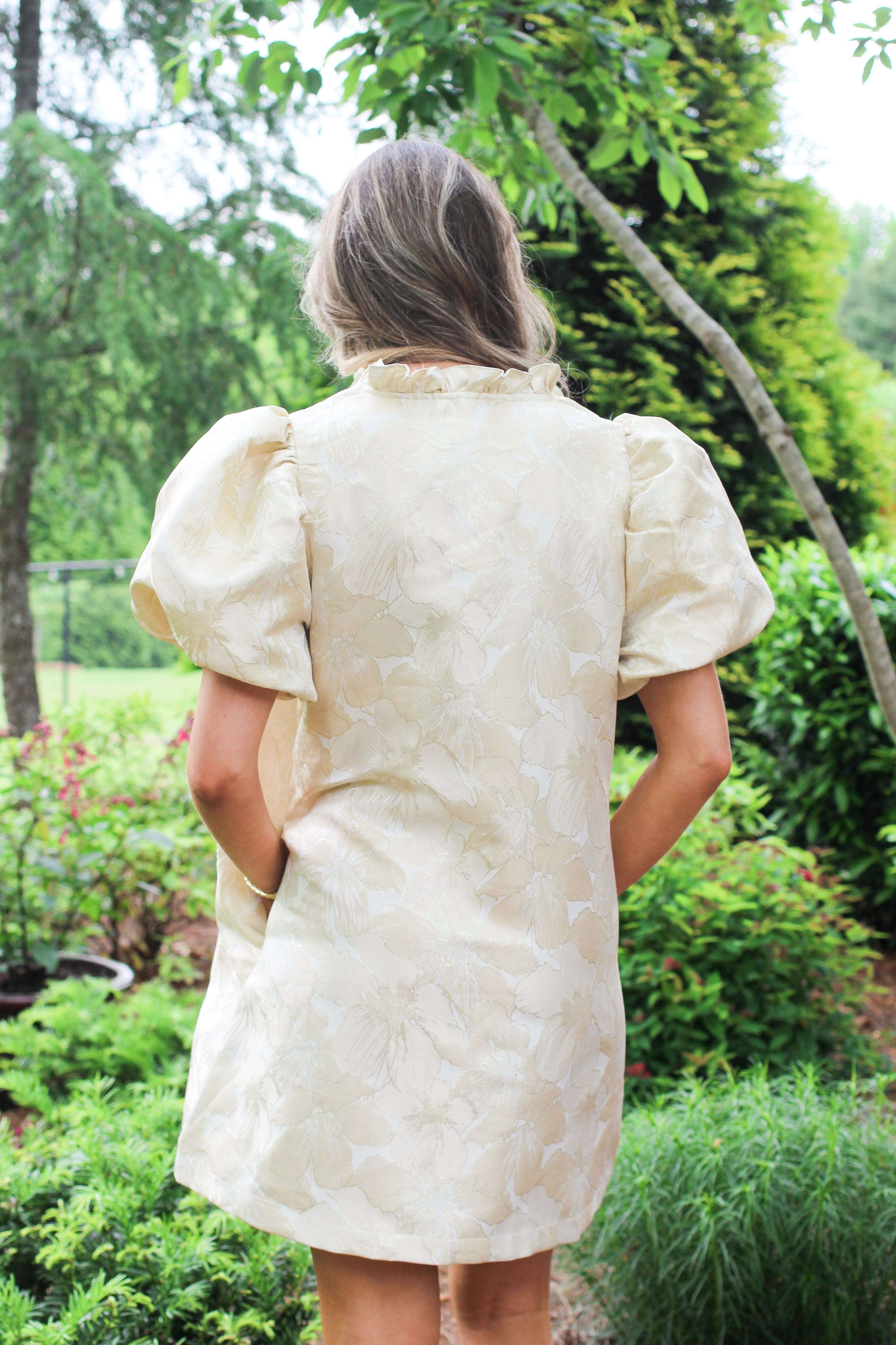 Champagne Puff Dress
