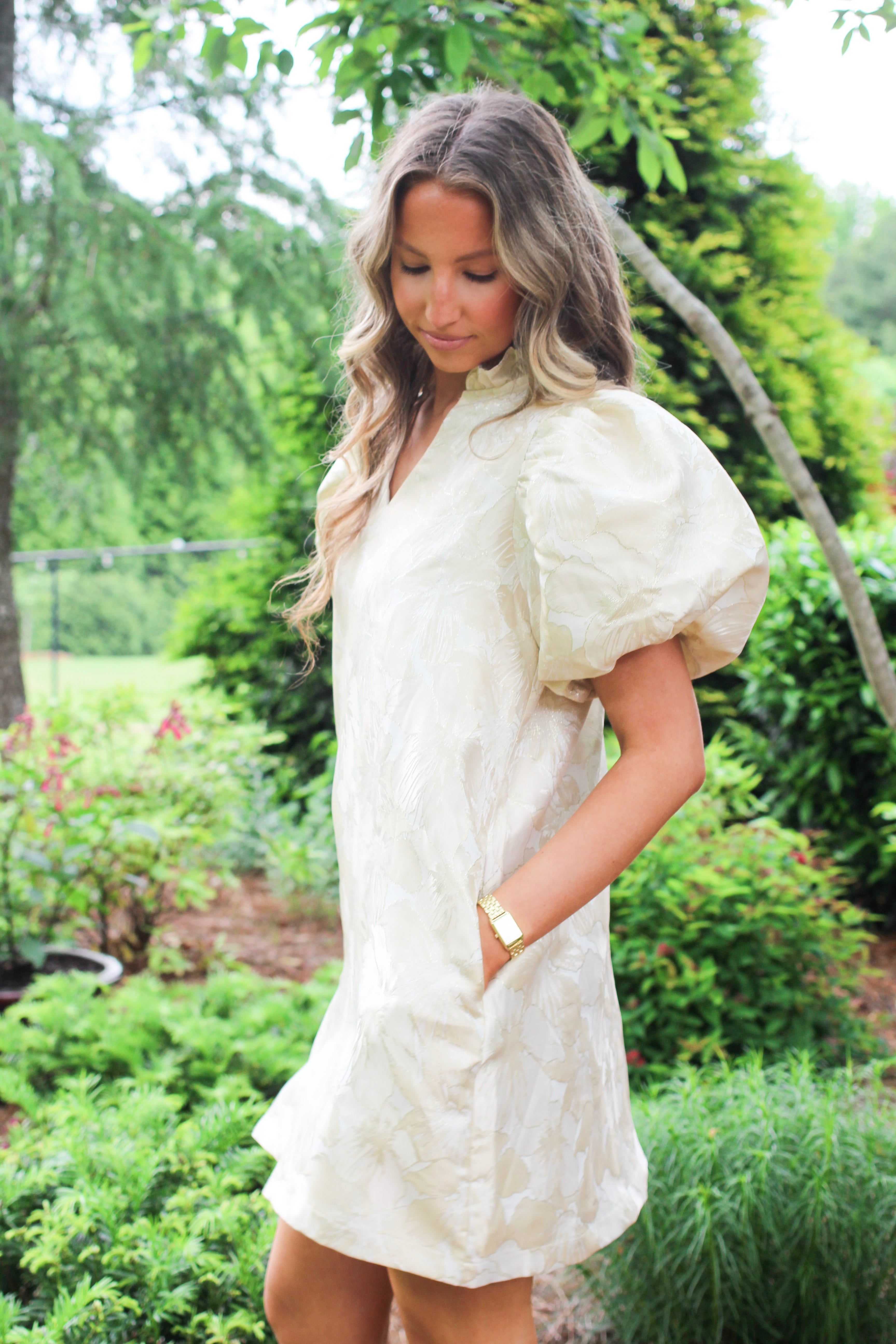 Champagne Puff Dress
