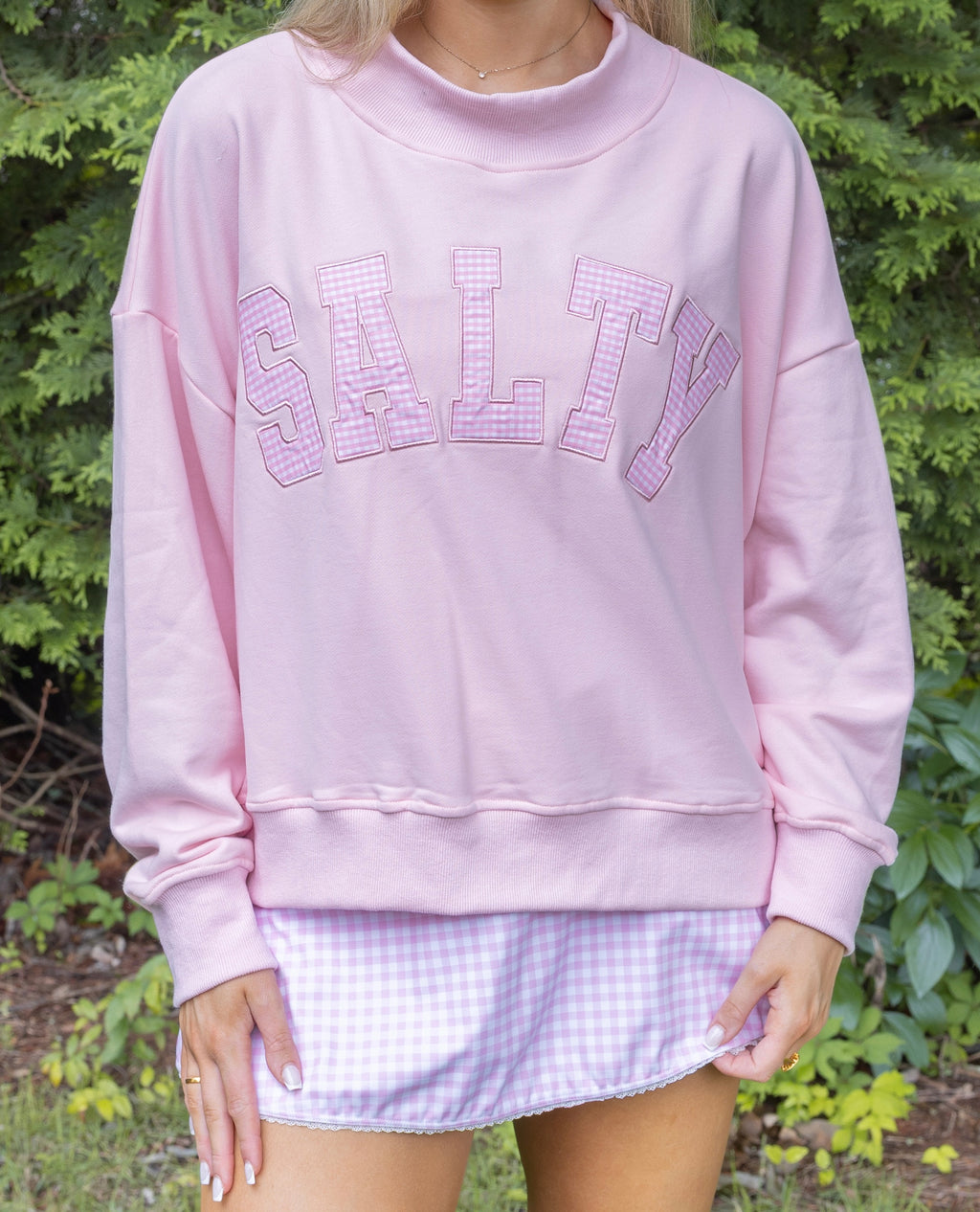 Salty Mock Neck - Pink