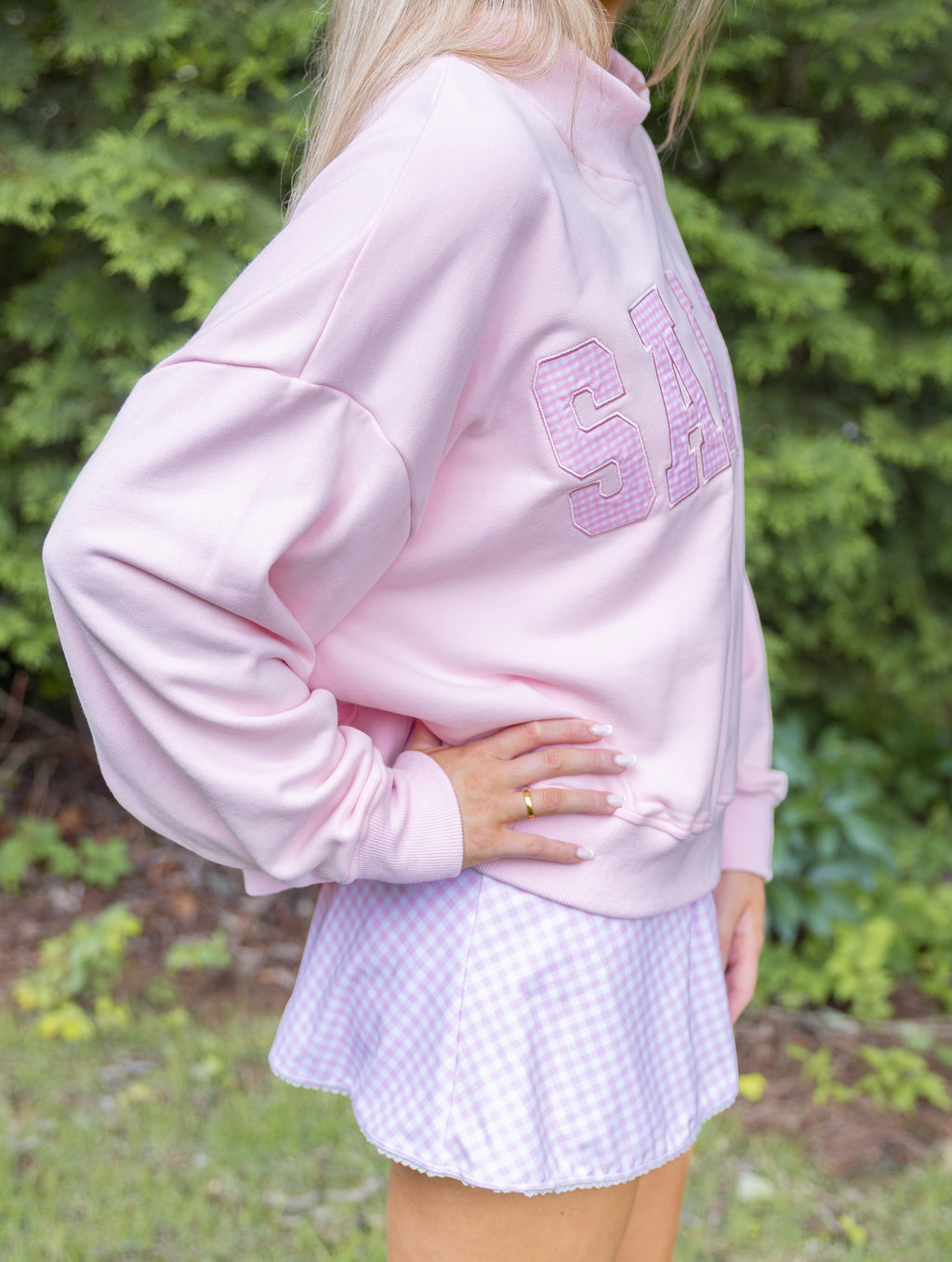 Salty Mock Neck - Pink
