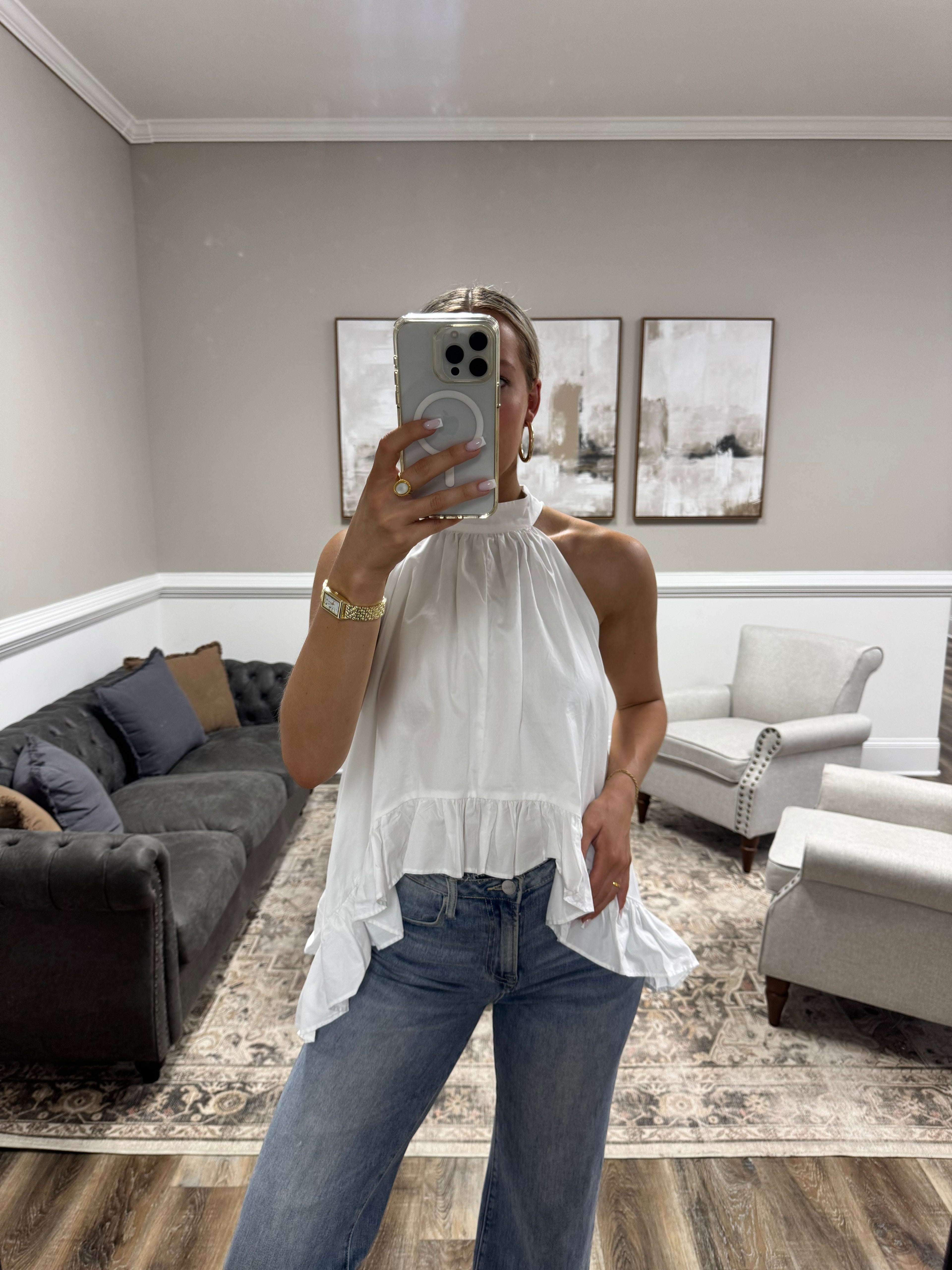Magnolia Ruffle Top