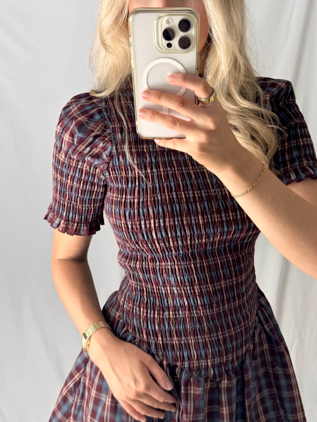 Windsor Plaid Mini Dress