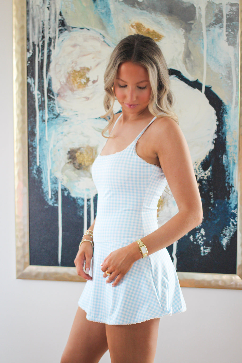 Checkmate Active Dress - Blue