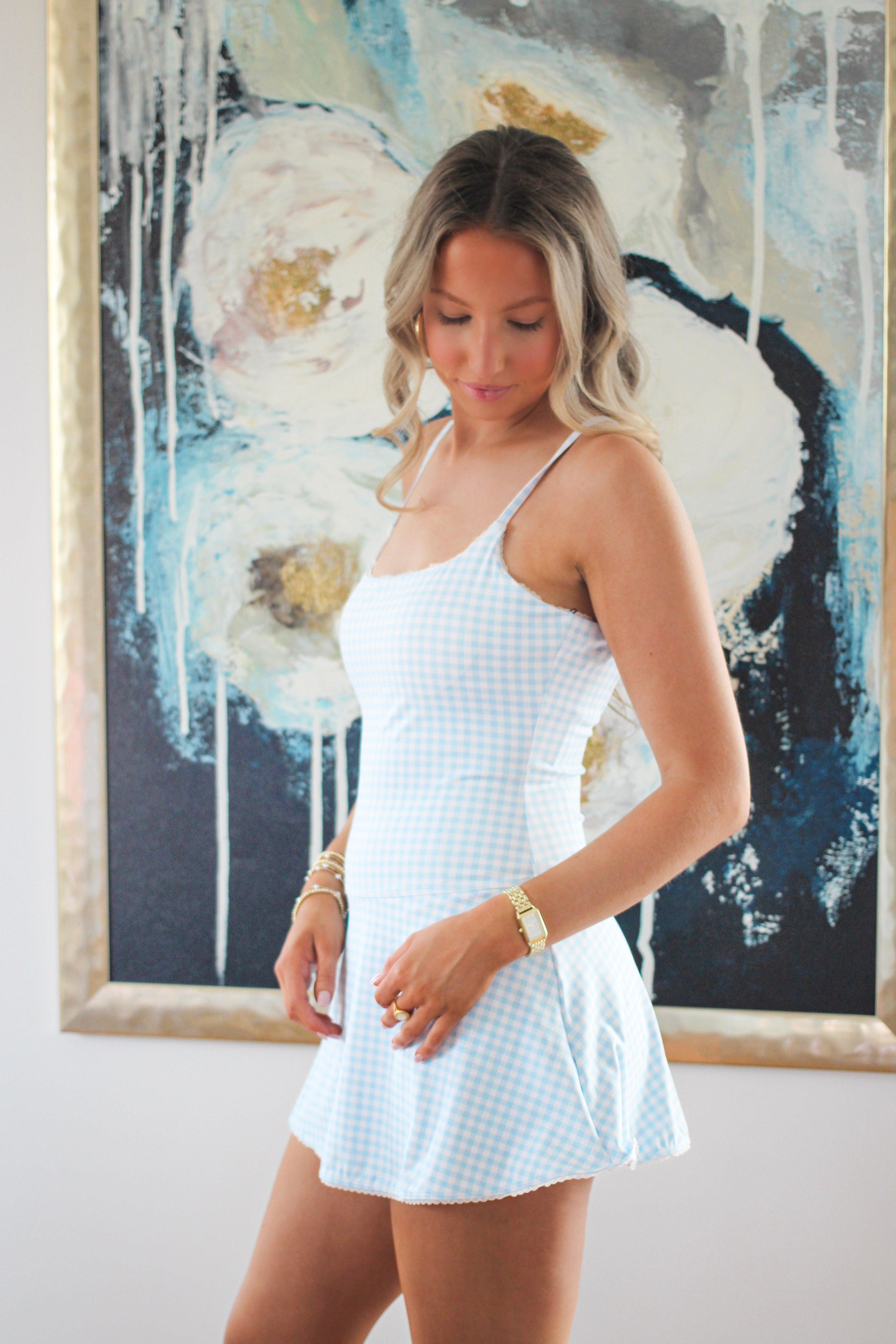 Checkmate Active Dress - Blue