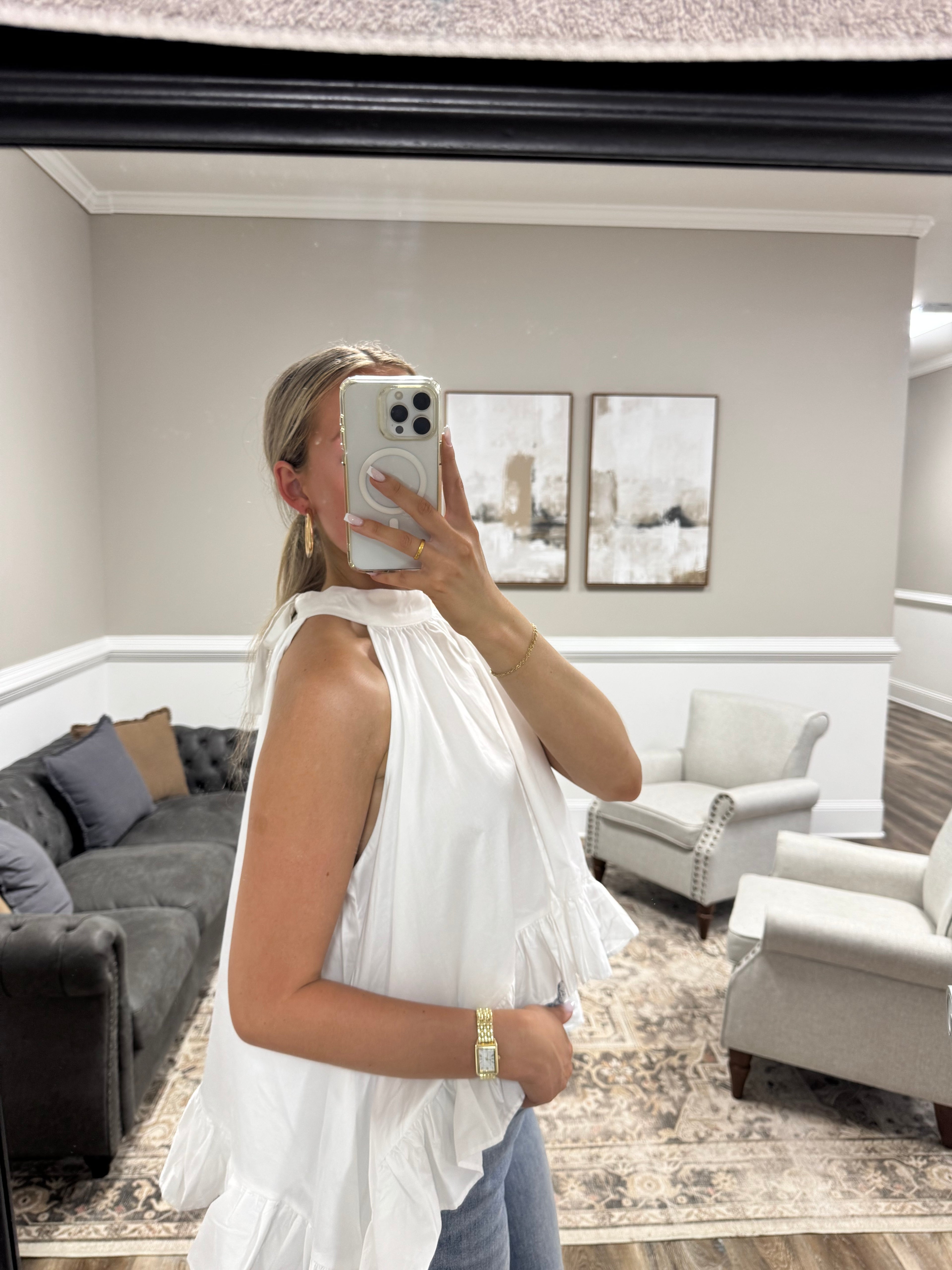 Magnolia Ruffle Top