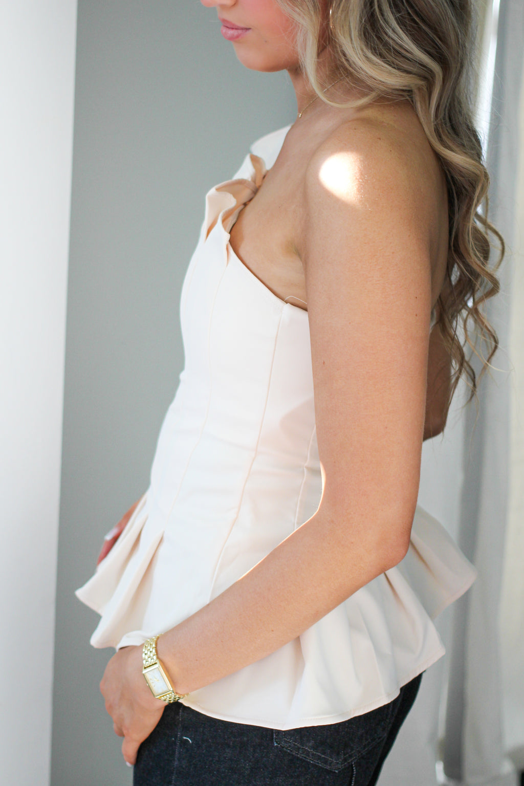Buttercream Ruffle Top