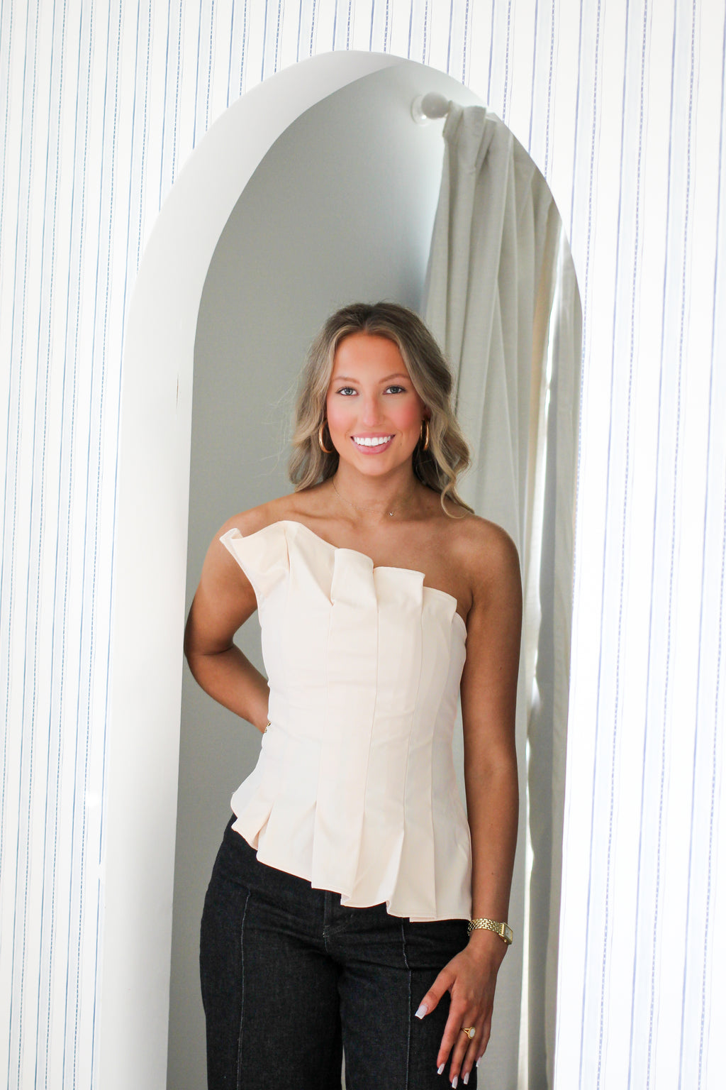 Buttercream Ruffle Top