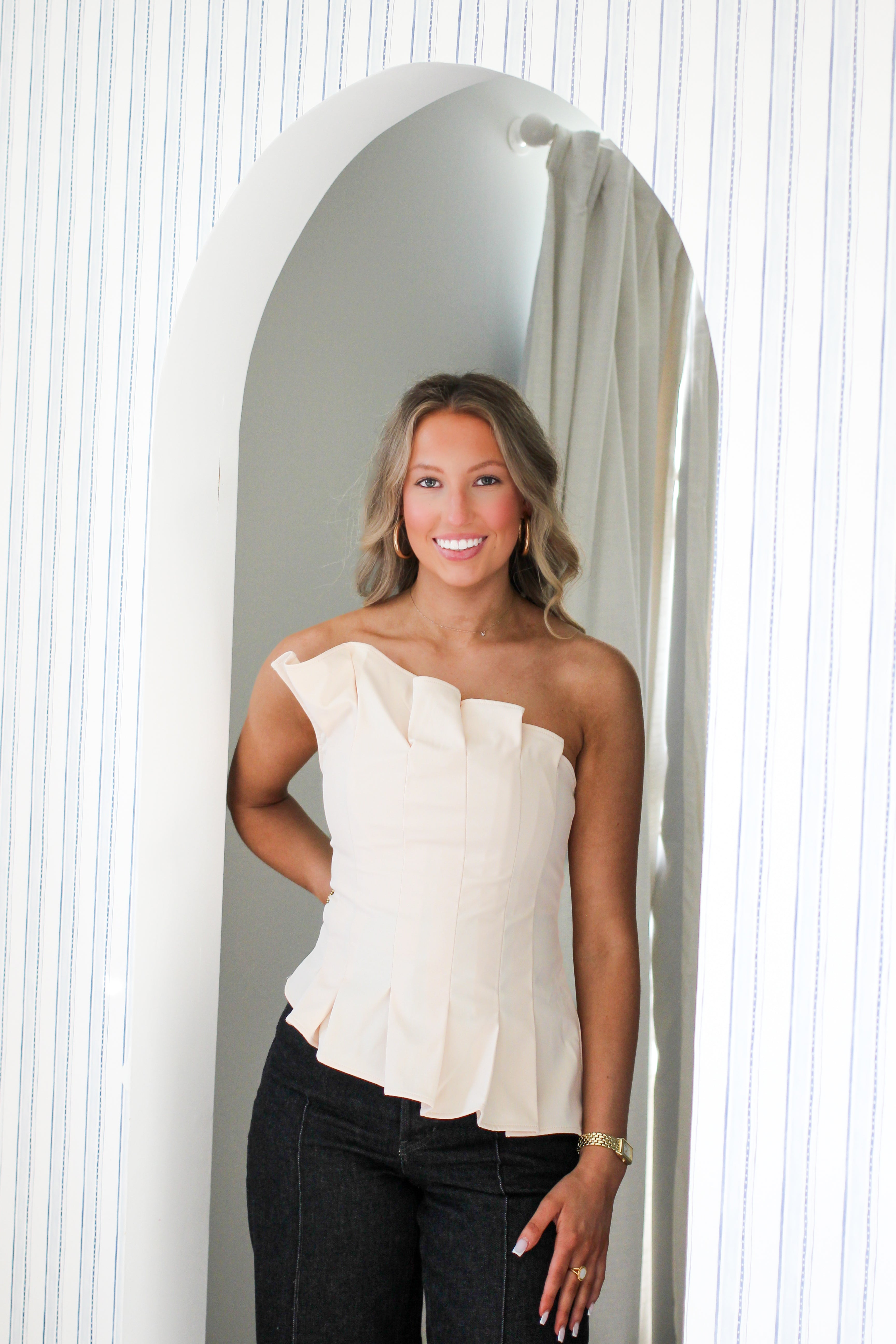 Buttercream Ruffle Top