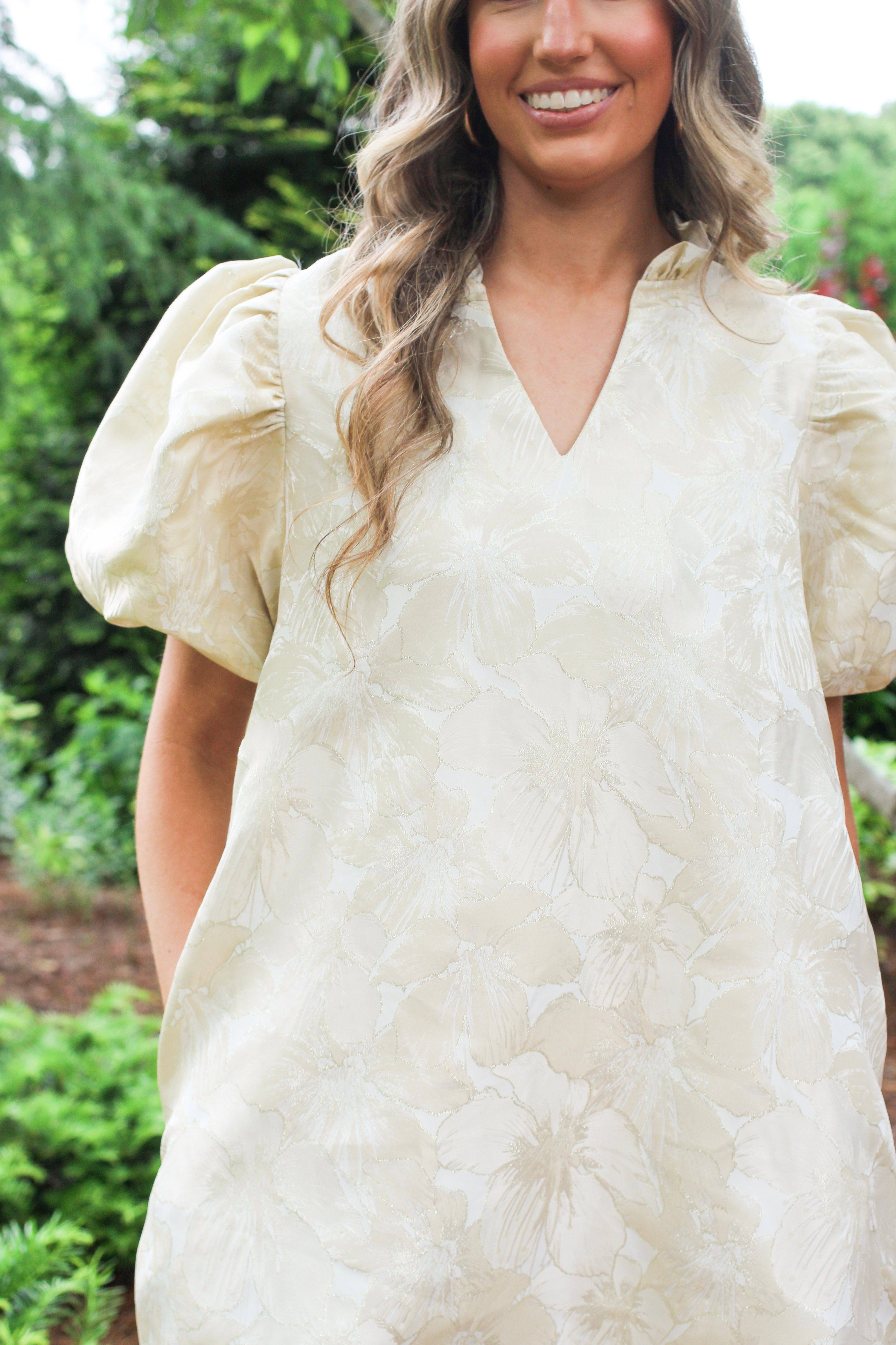 Champagne Puff Dress
