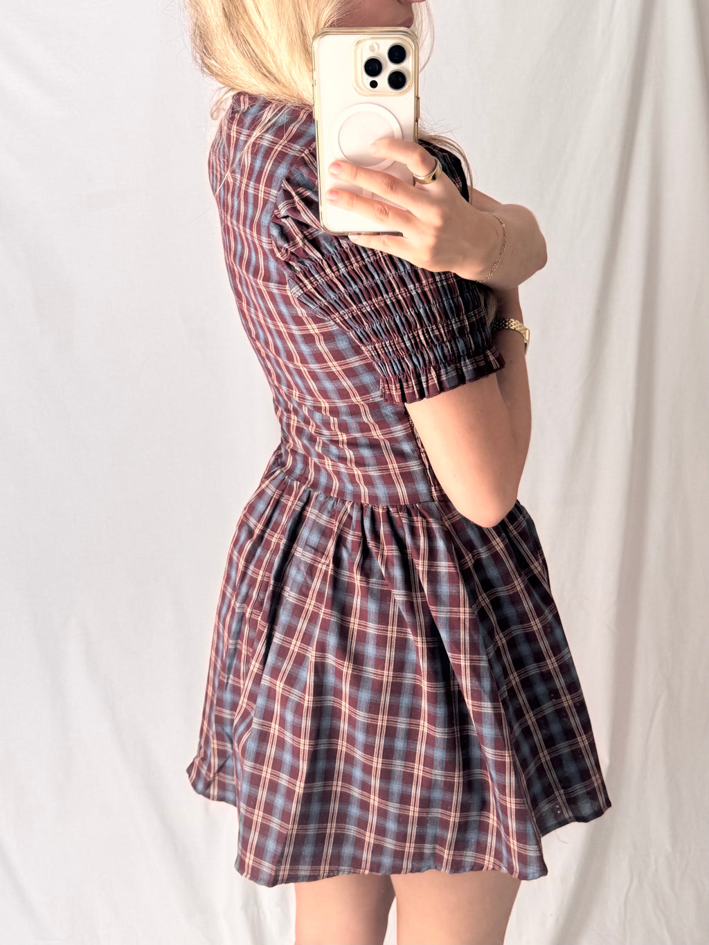 Windsor Plaid Mini Dress