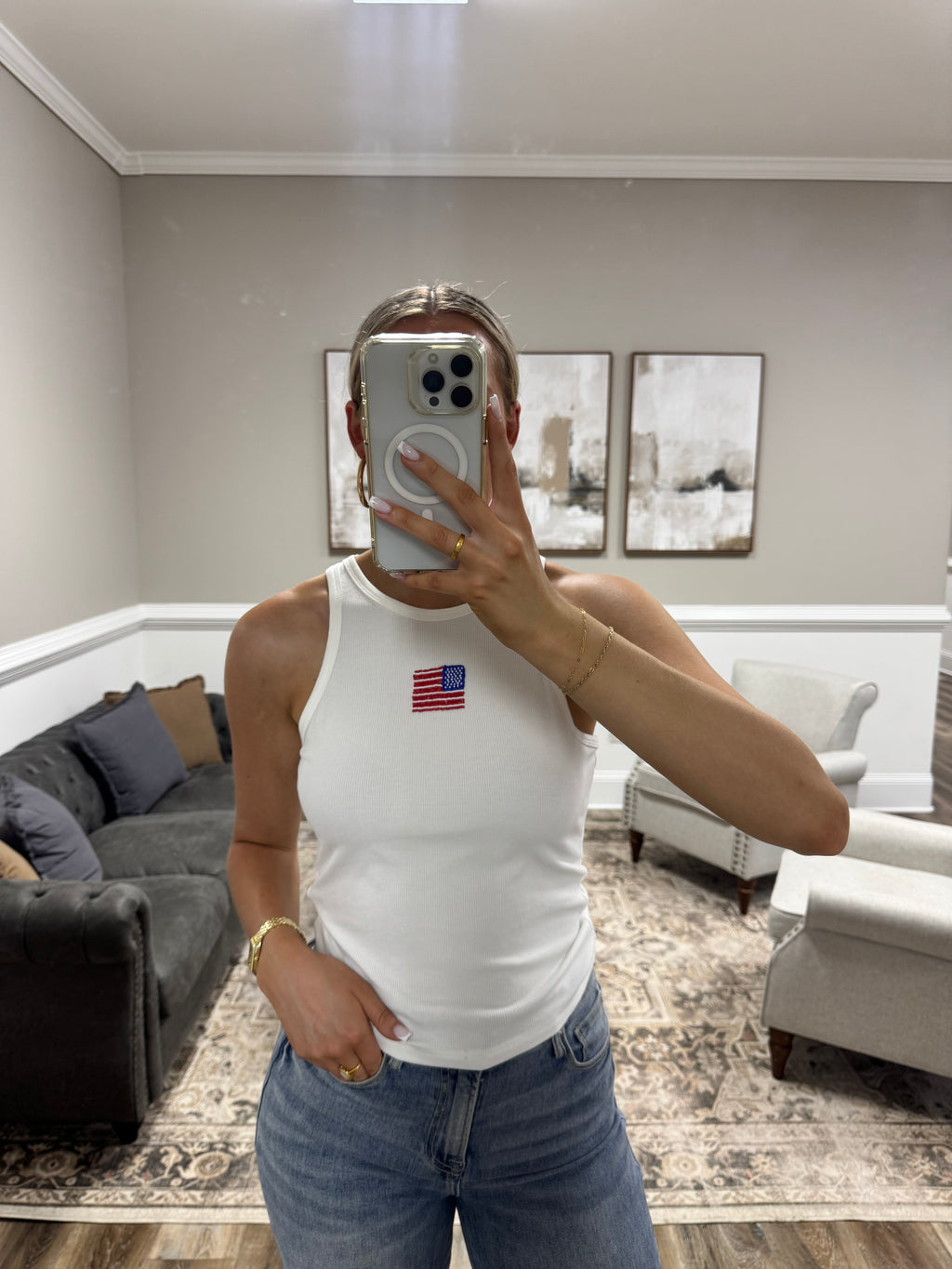 Beaded Flag Tank