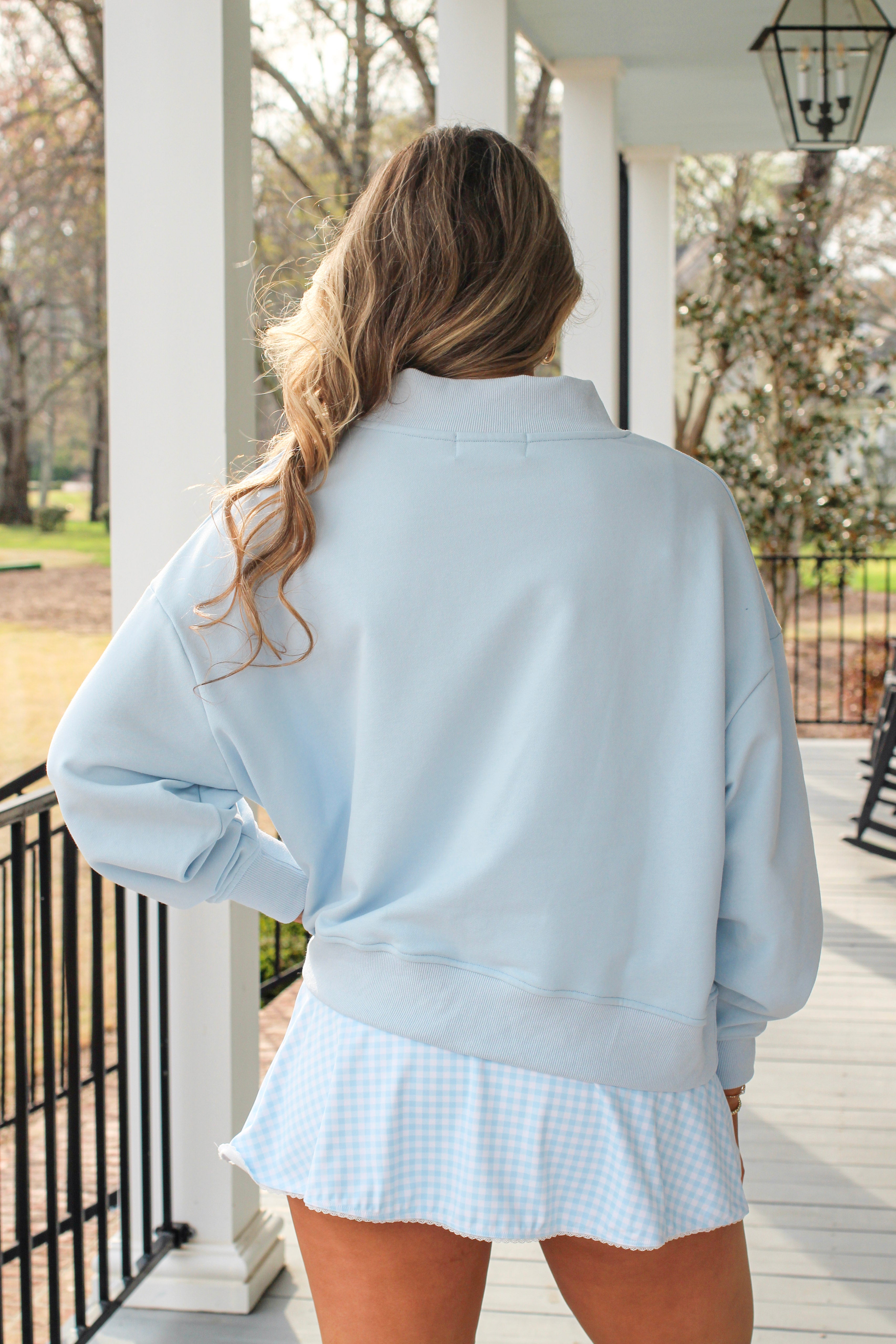Salty Mock Neck - Blue