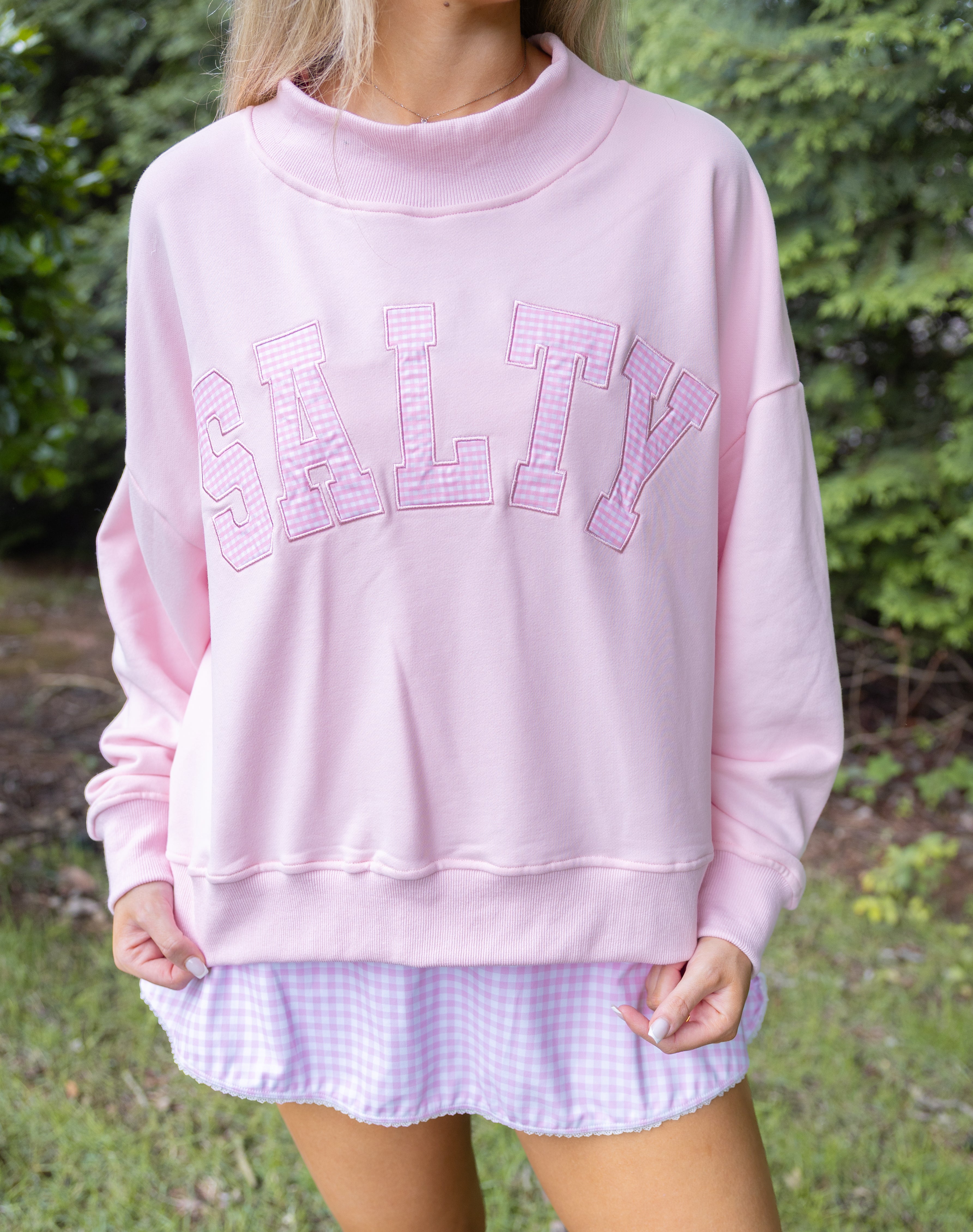 Salty Mock Neck - Pink