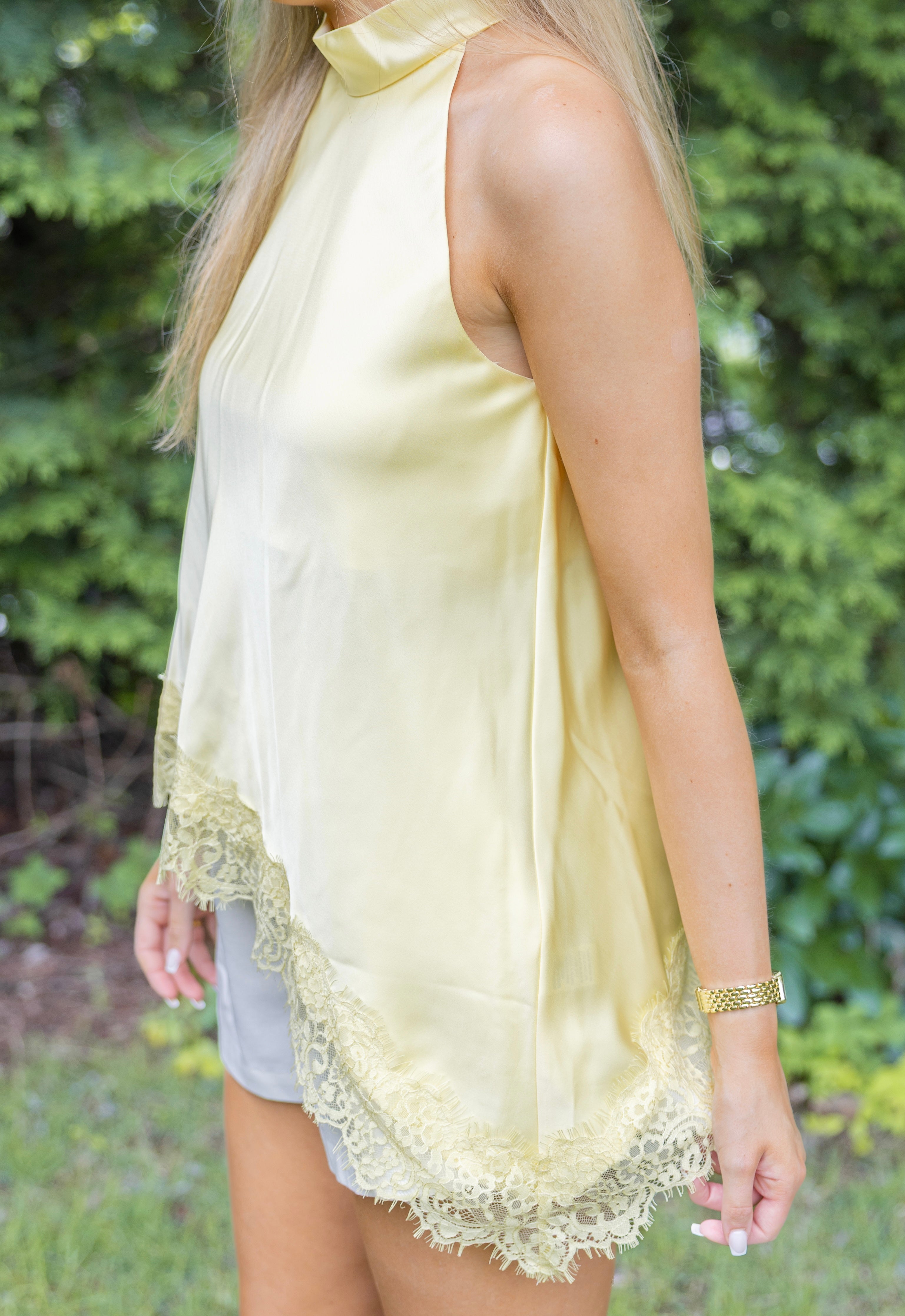 Sunlit Lace Halter