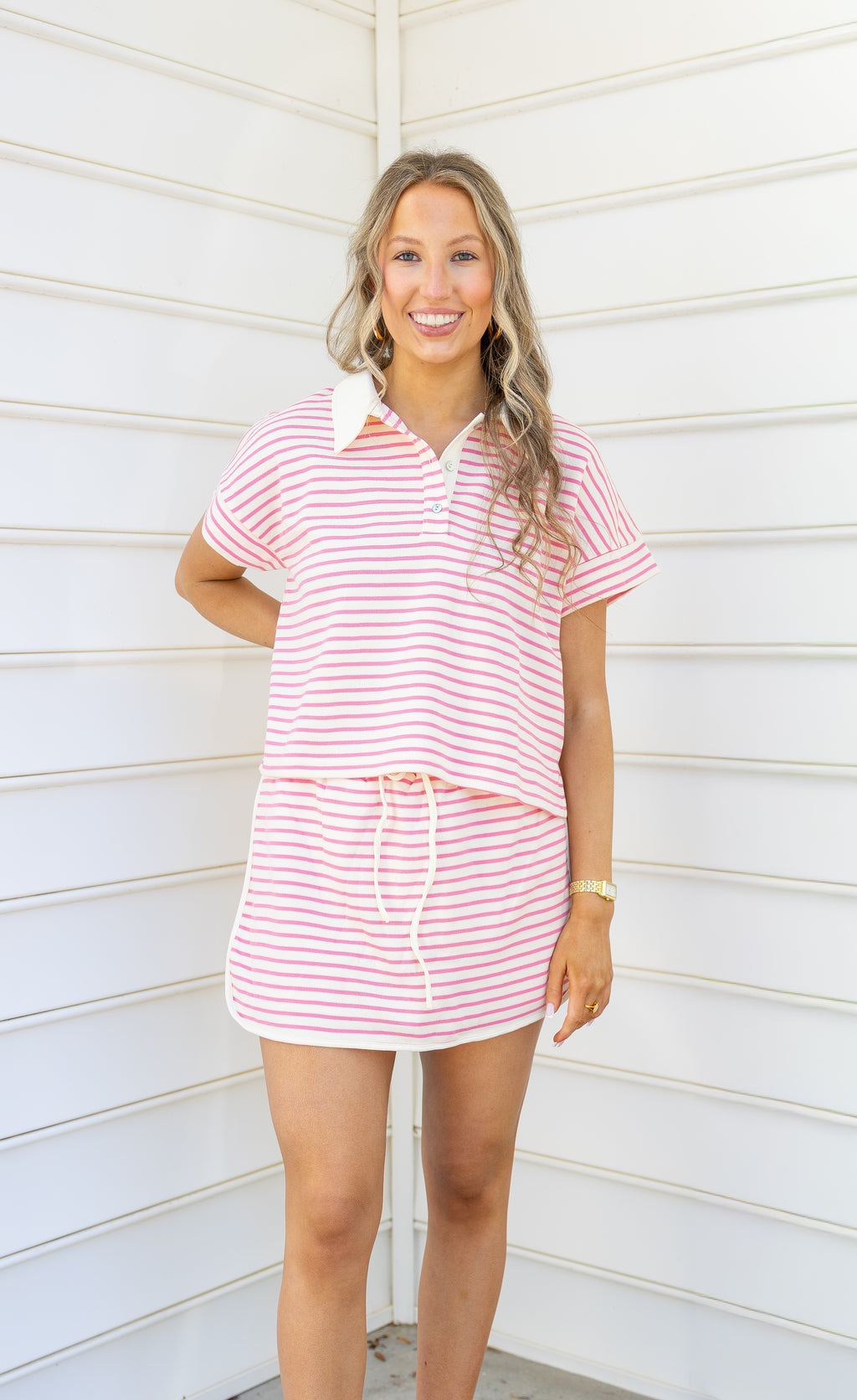 Strawberry Stripe Set