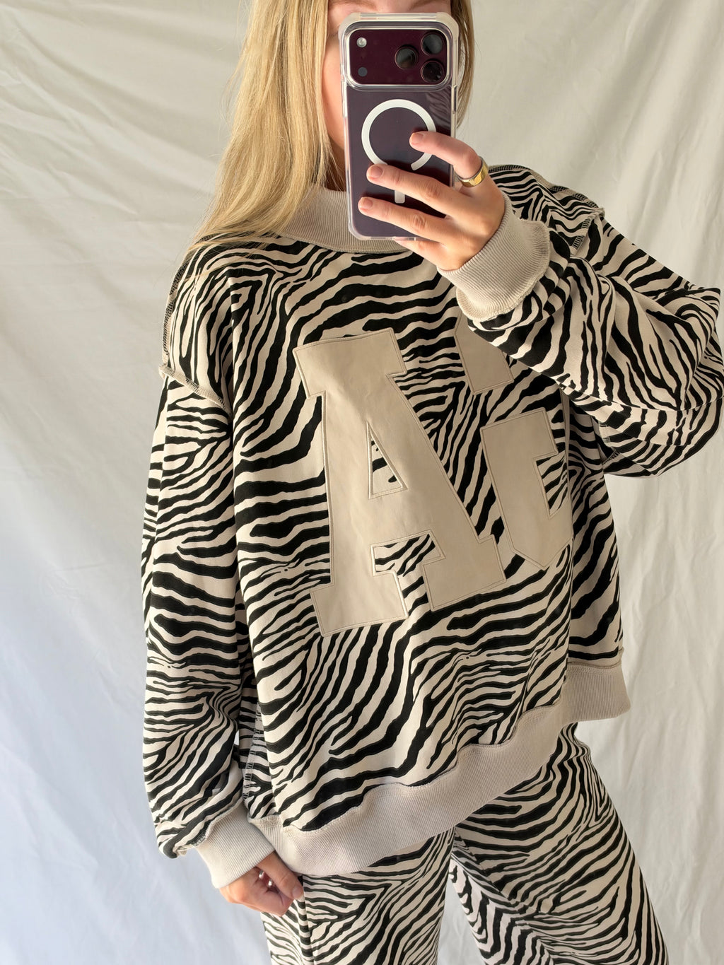 Zebra Mockneck