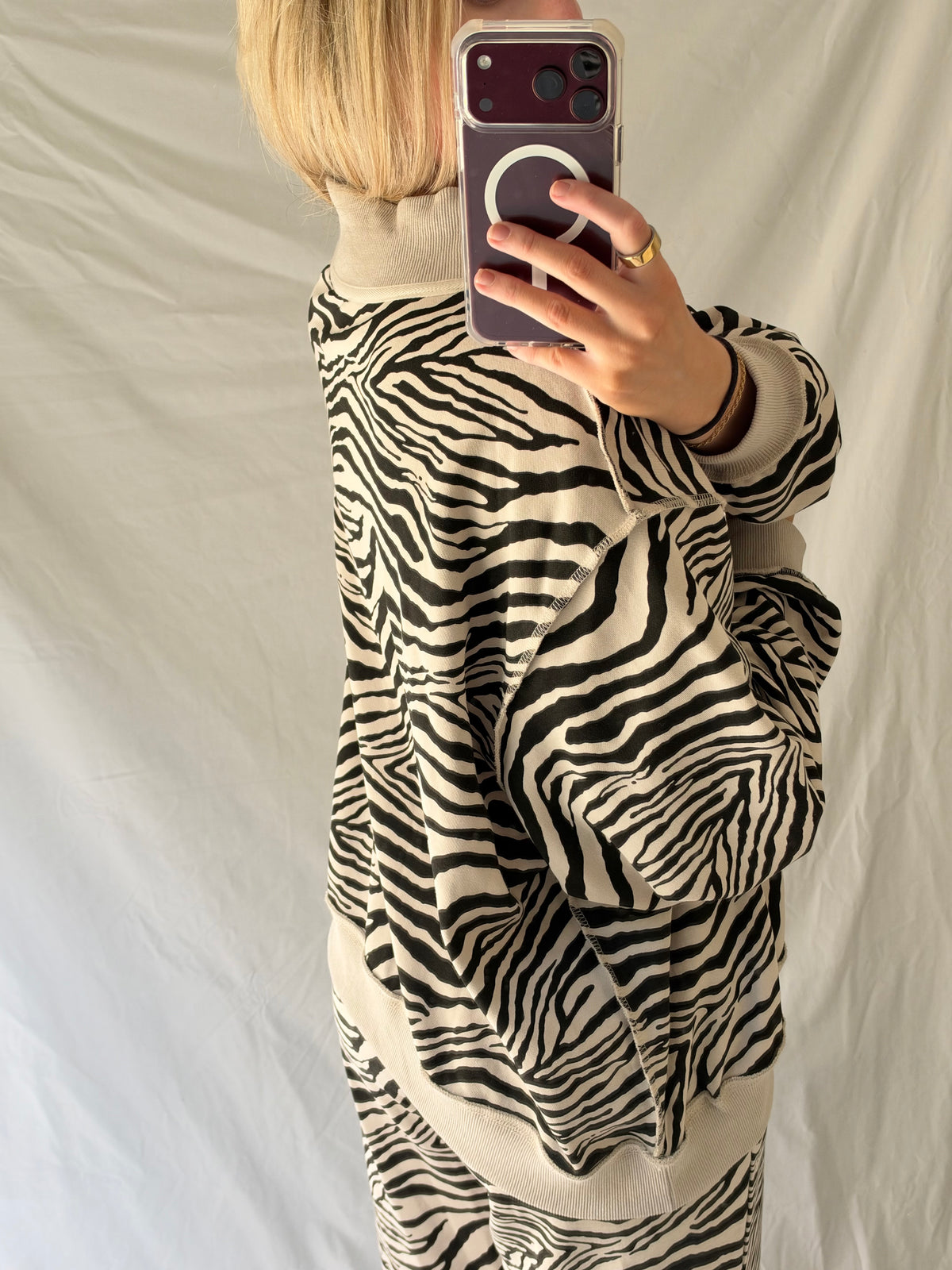 Zebra Mockneck